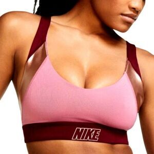 Nike Indy Light Weight Performance Dri-Fit Metallic Sports Bra -B